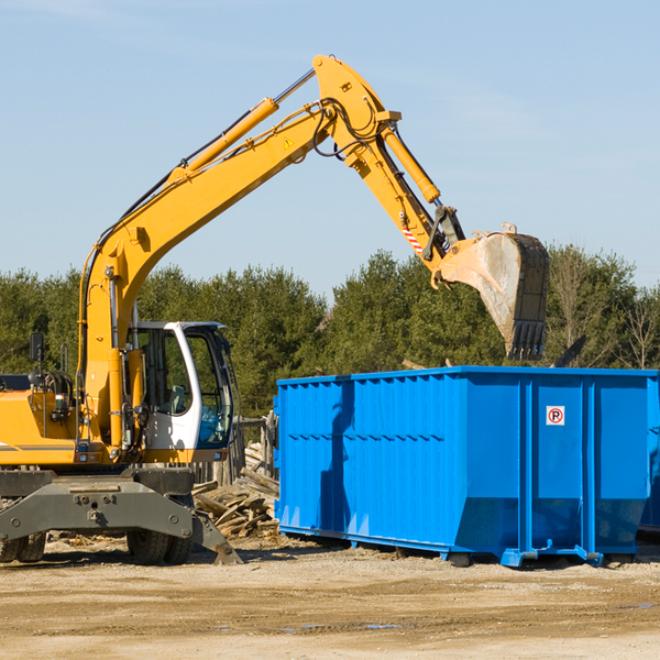 what happens if the residential dumpster is damaged or stolen during rental in Calvert Texas